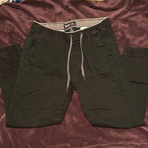 Iron Co. Men's Black Joggers with Gray Details